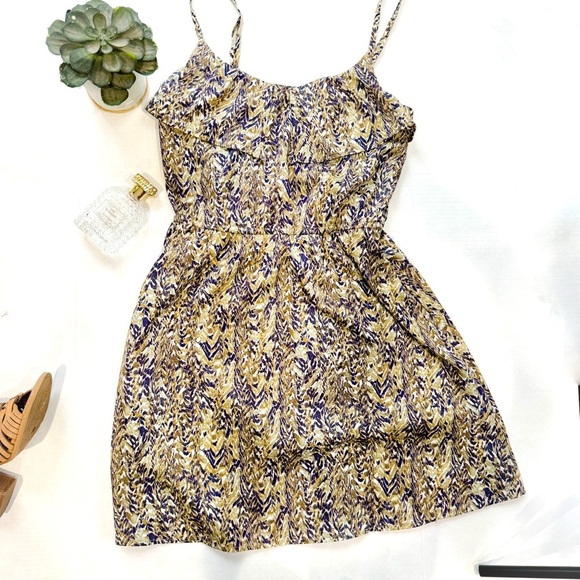 NWT H&M empire waist spaghetti strap ruffle top dress - Picture 3 of 6